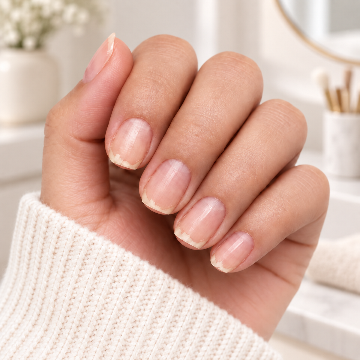 Nails before the manicure